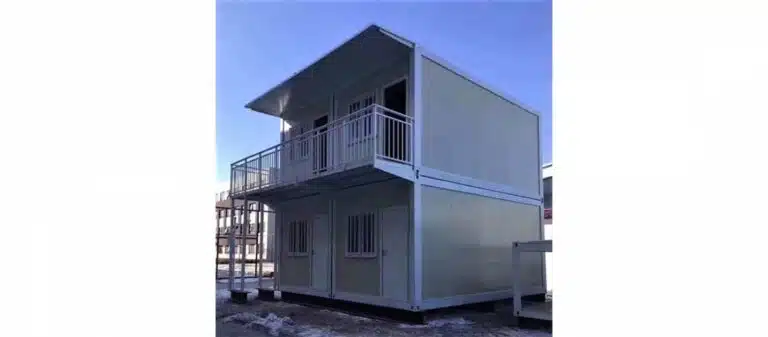 Two story residential container home with four units