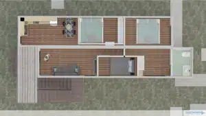 Container homes triple unit