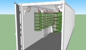 Dry and cure grow container