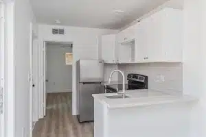 Stylish container home with back views