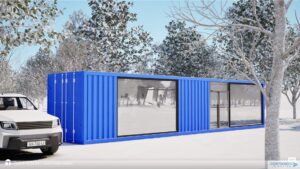 Hair and Nail Salon Container