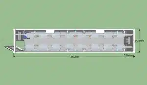 Greenhouse shipping container in Florida