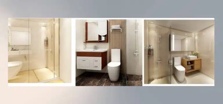 Modular bathrooms made from shipping containers