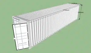 Greenhouse shipping container in Florida