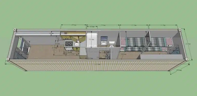 Environmentally friendly container home in Florida